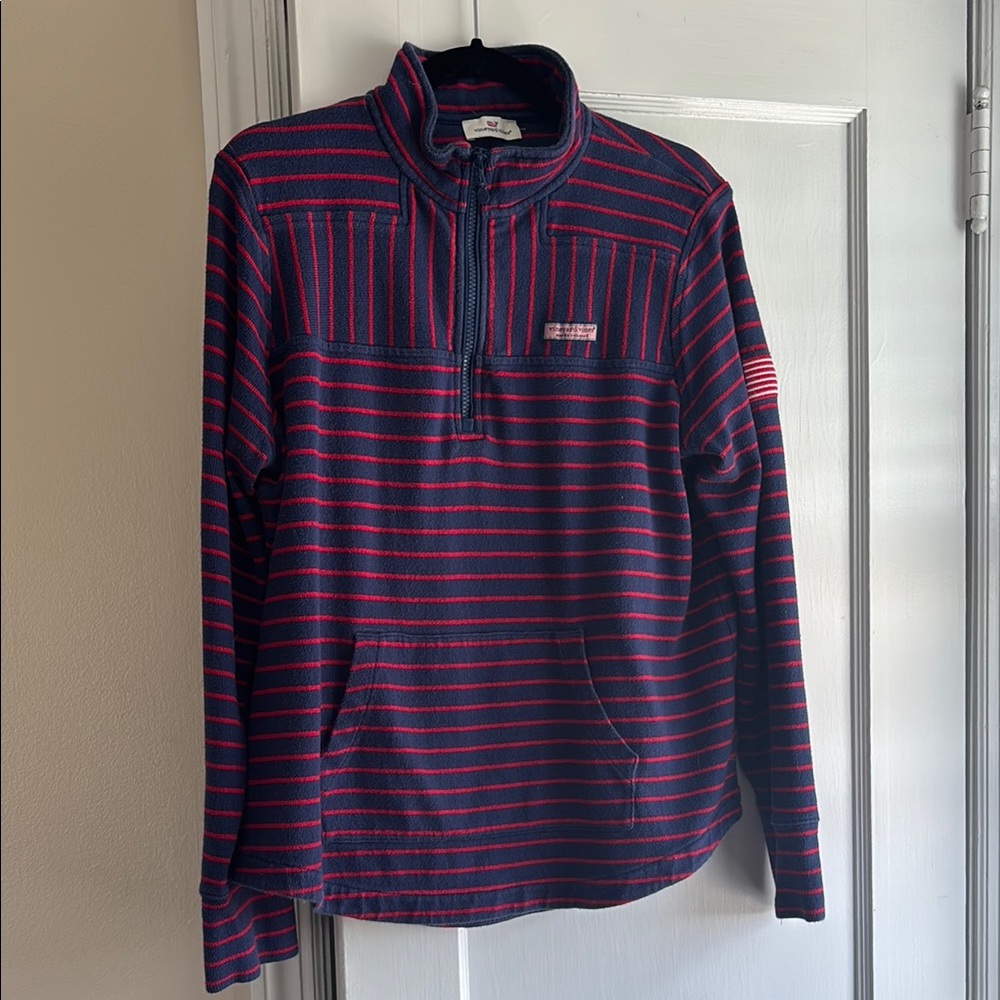 Vineyard Vines Women’s Striped Quarter-Zip Pullover